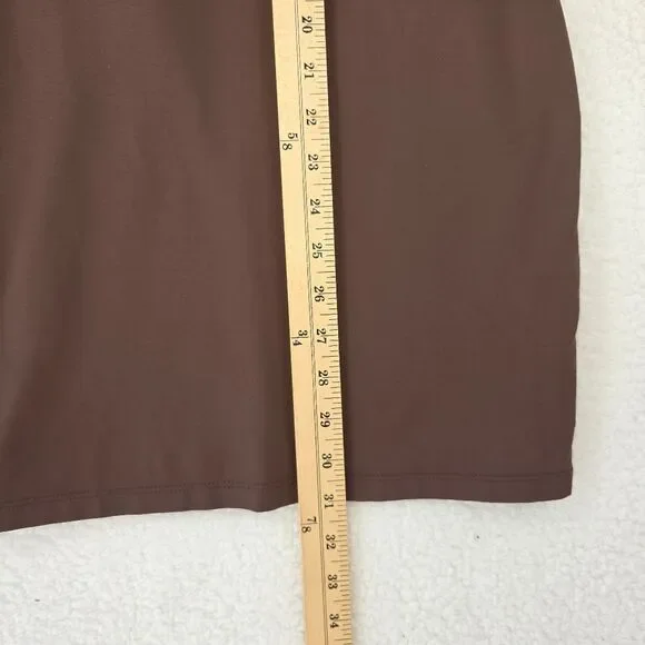 Babaton Golf Sleeveless Bodycon Dress Brown Size XS - Picture 9 of 10